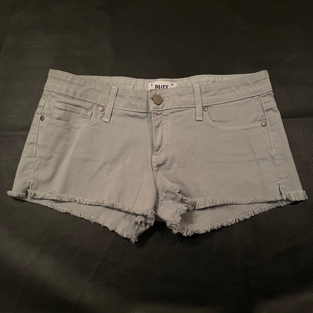 NWOT Paige light blue cutoff Jean shorts sz 26